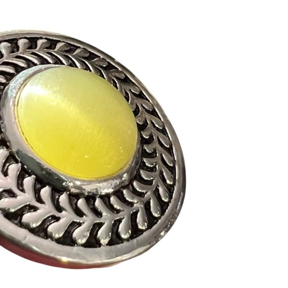 SALE!! 2‎ for $15 Majestically Malibu Yellow Earrings Garden Garland Yellow Ring - Picture 10 of 12